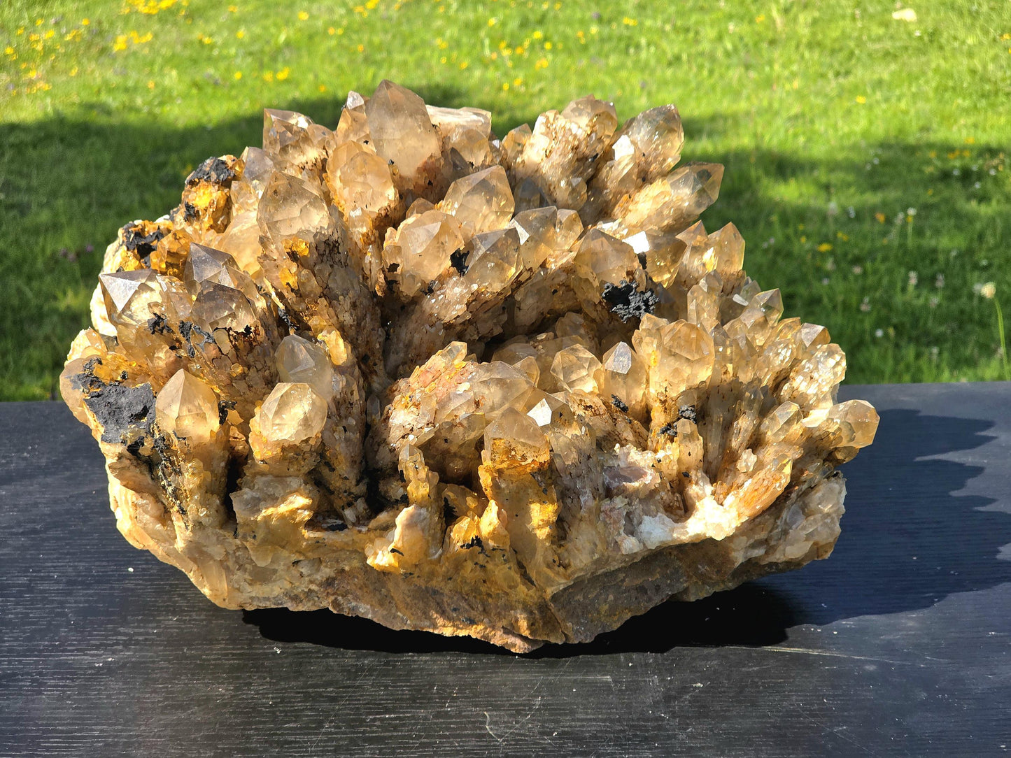 Very Large kundalini Citrinel Crystal Cluster 21 KG