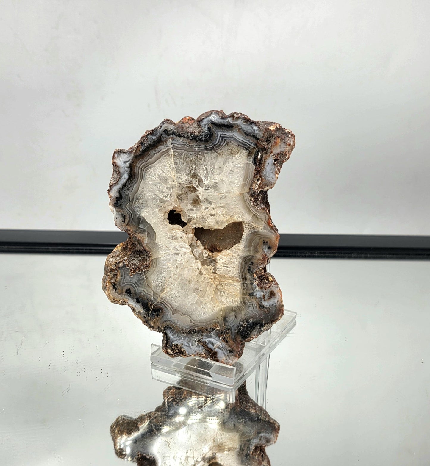 Mexican Agate Crystal Banded Polished (#9)