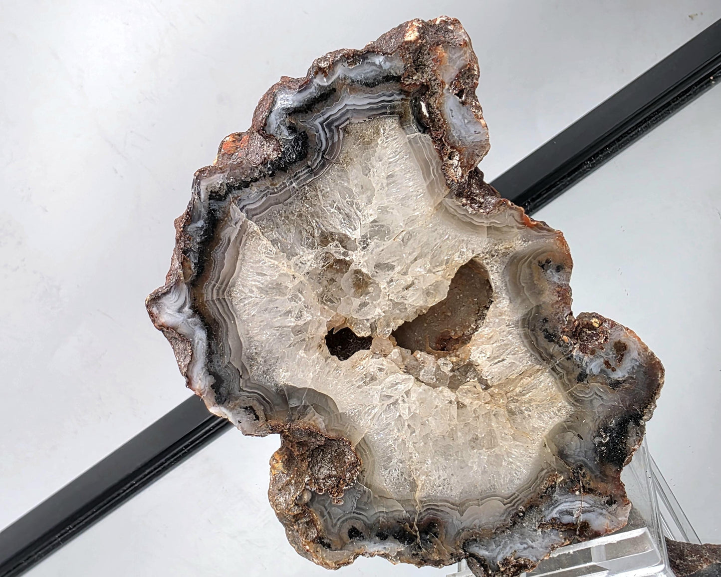 Mexican Agate Crystal Banded Polished (#9)