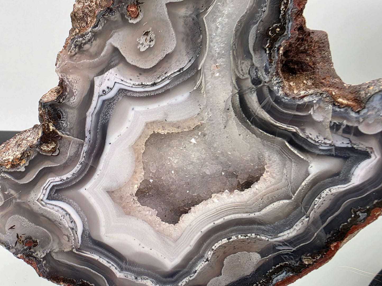 Mexican Agate Crystal Banded Polished (#12)
