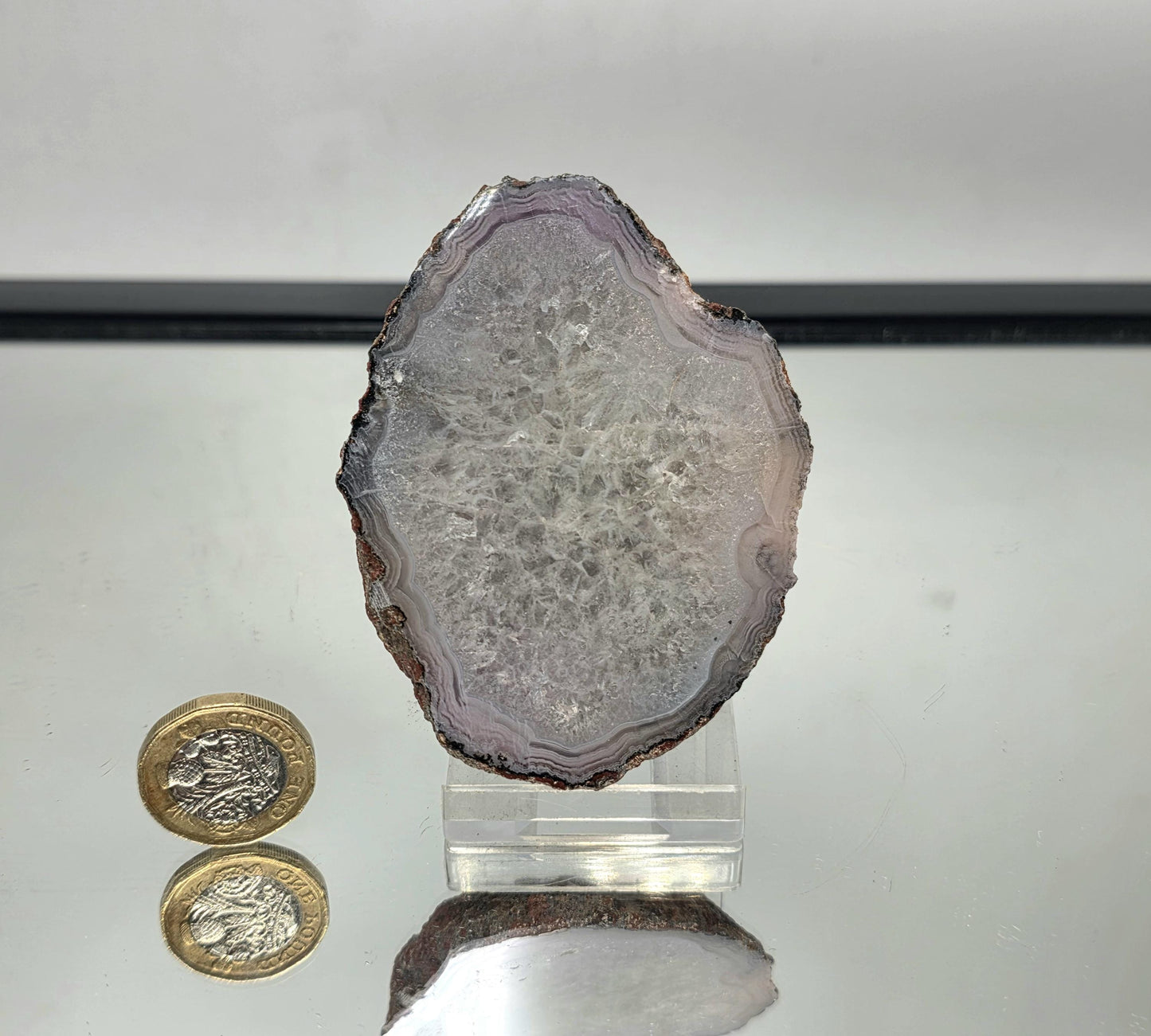 Mexican Agate Crystal Banded Polished (#11)