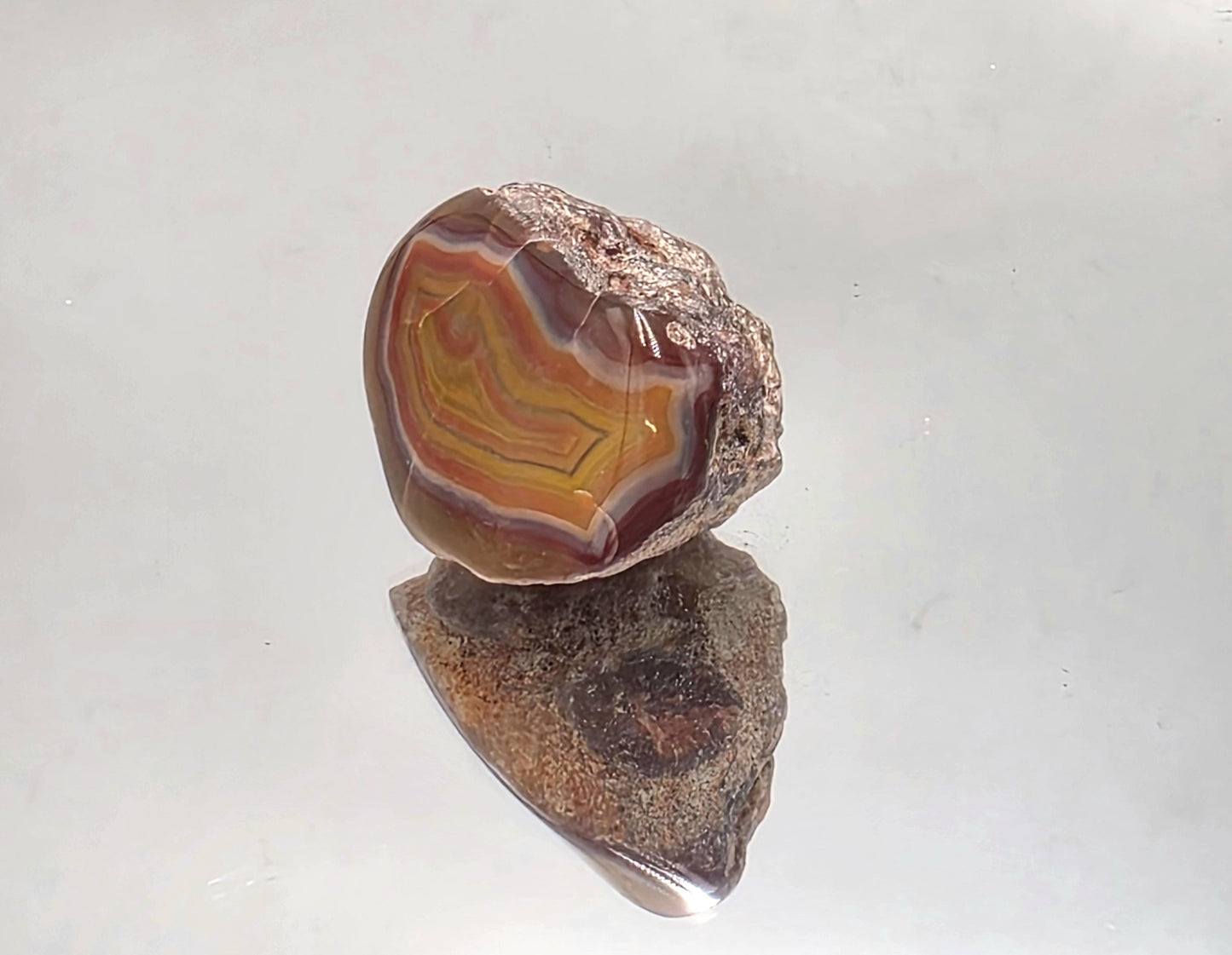 Malawi Agate Colour Banded Polished Crystal (#56)