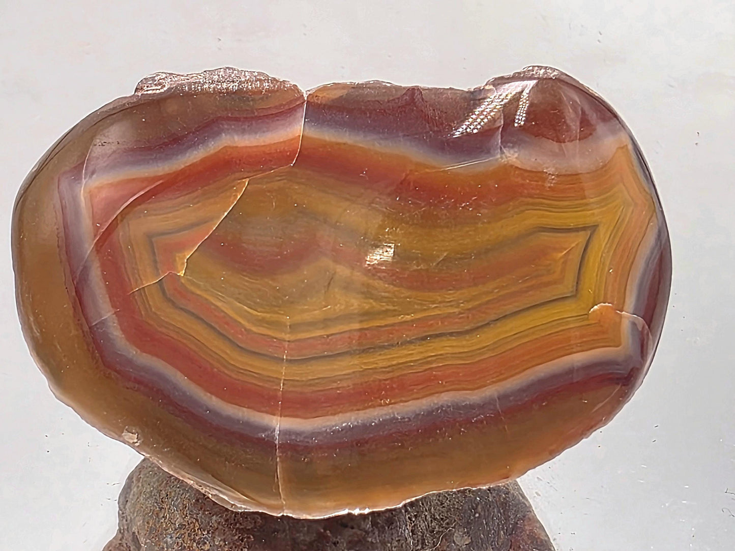 Malawi Agate Colour Banded Polished Crystal (#56)