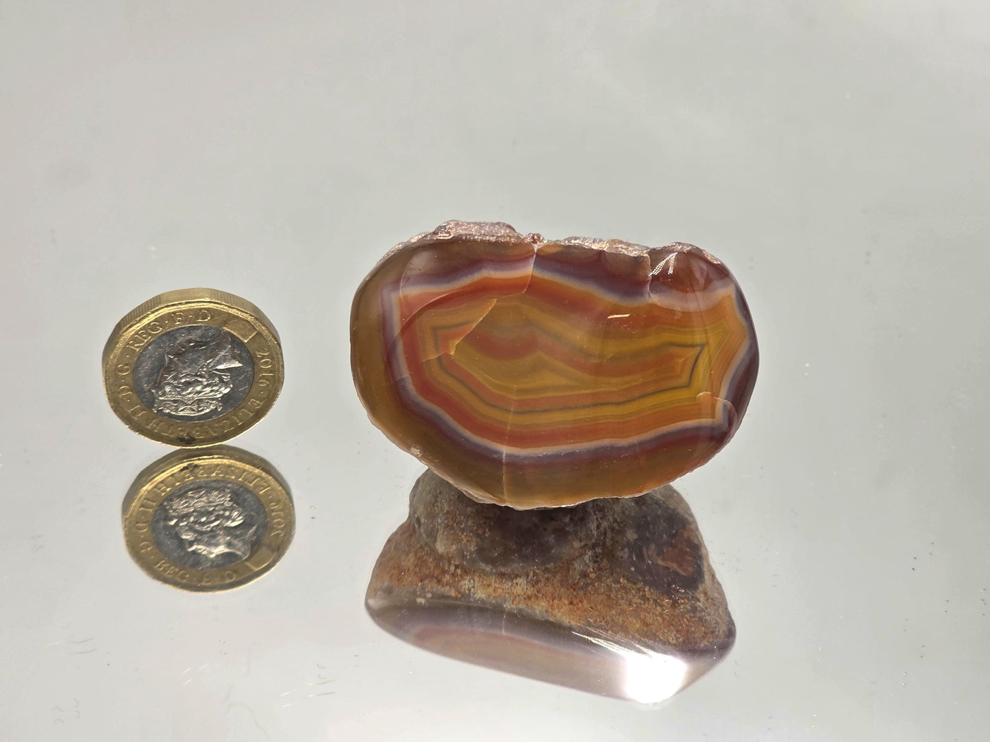Malawi Agate Colour Banded Polished Crystal (#56)