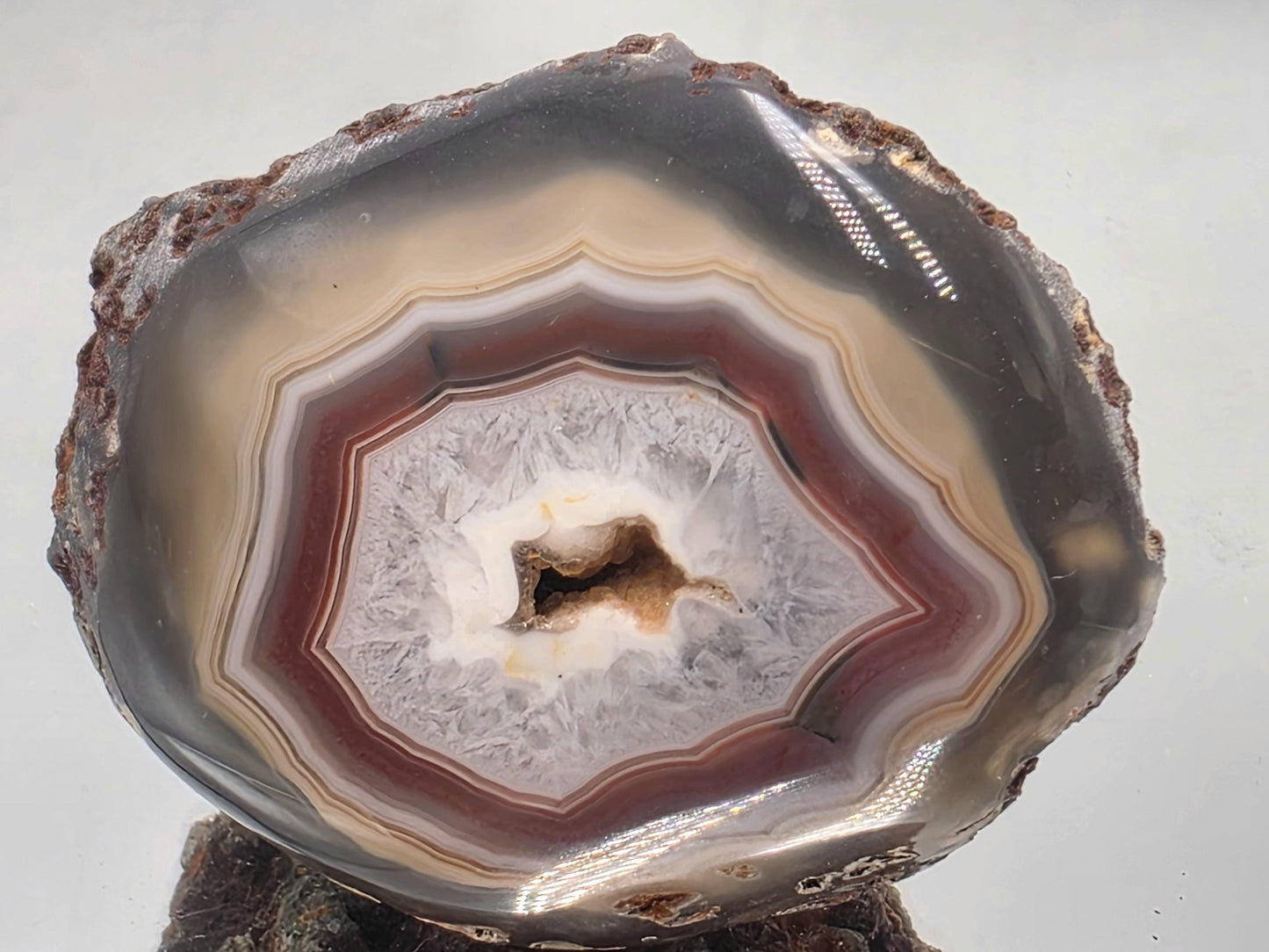 Malawi Agate Colour Banded Polished Crystal (#54)