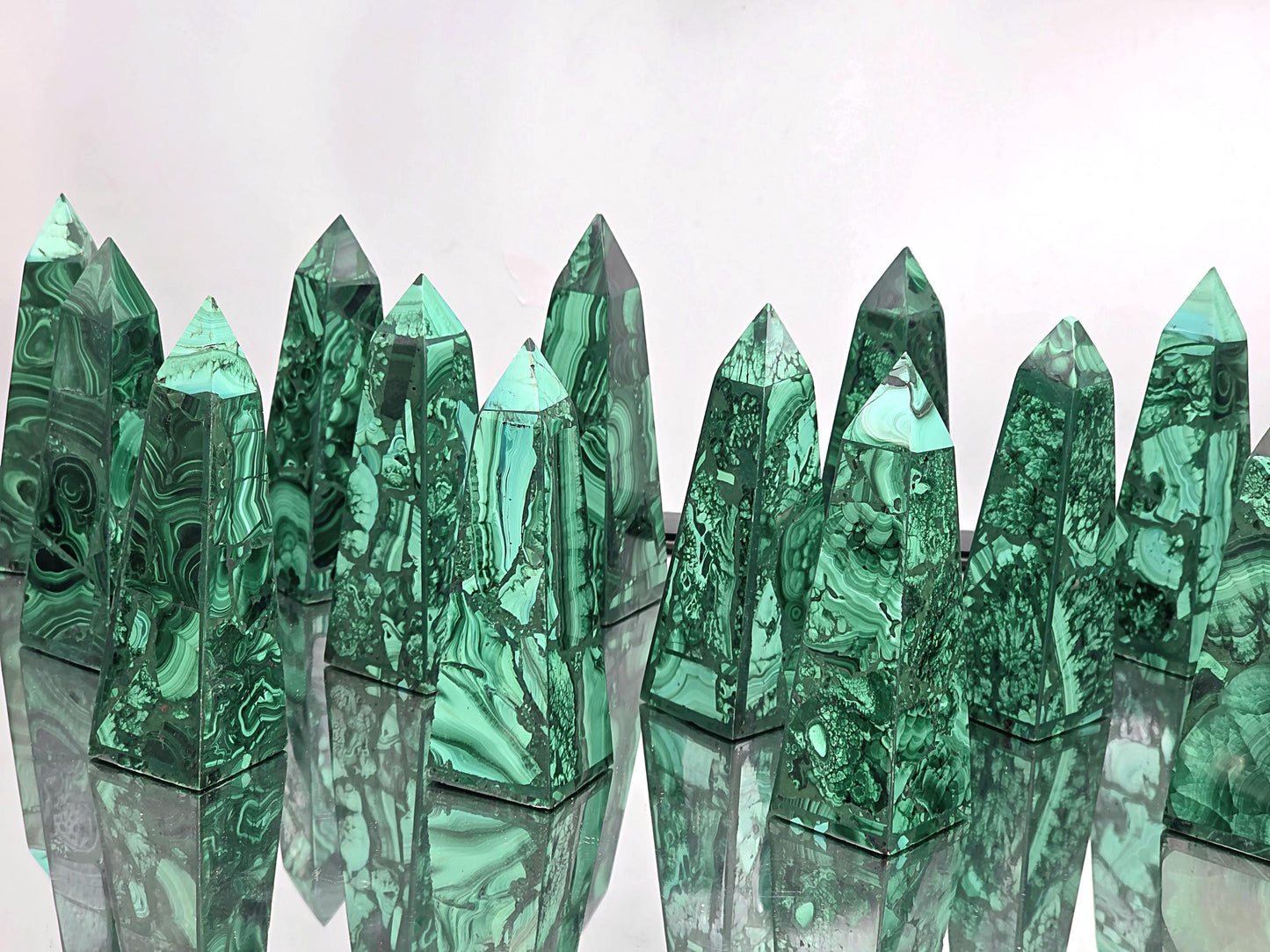 Malachite Crystal Tower - Obelisk 10-11cm