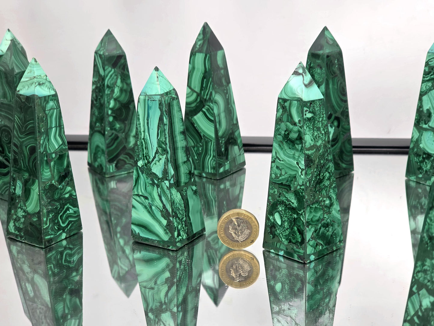 Malachite Crystal Tower - Obelisk 10-11cm