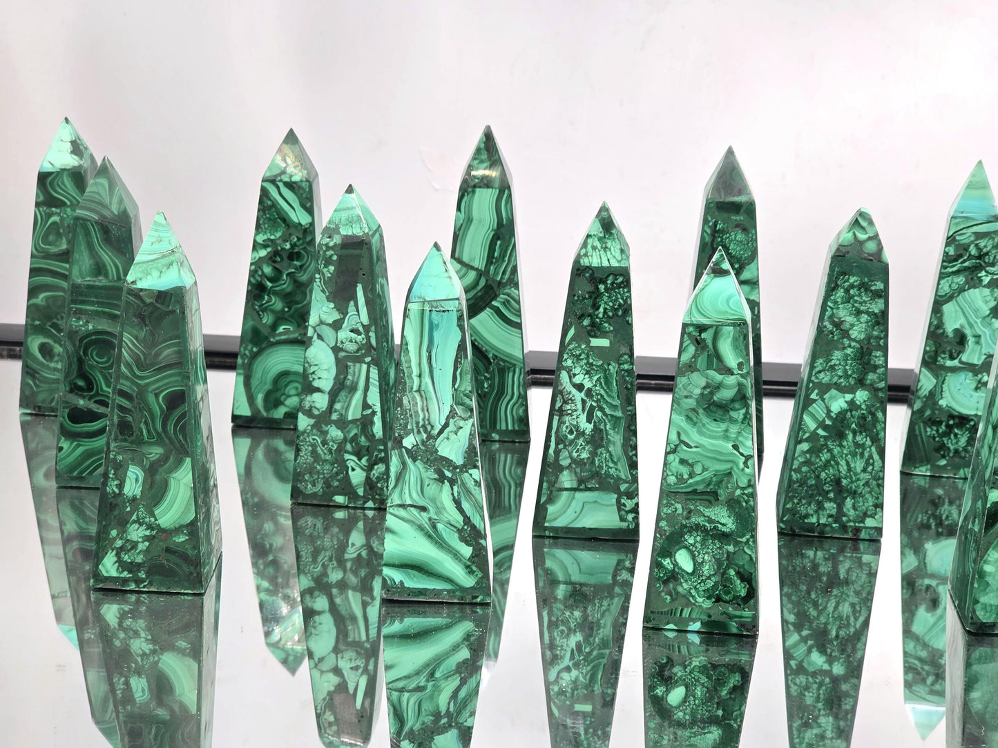 Malachite Crystal Tower - Obelisk 10-11cm