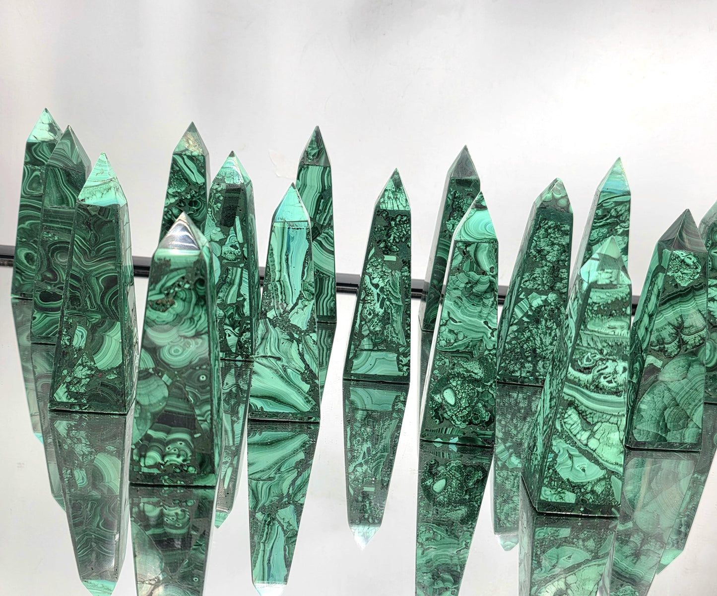 Malachite Crystal Tower - Obelisk 10-11cm