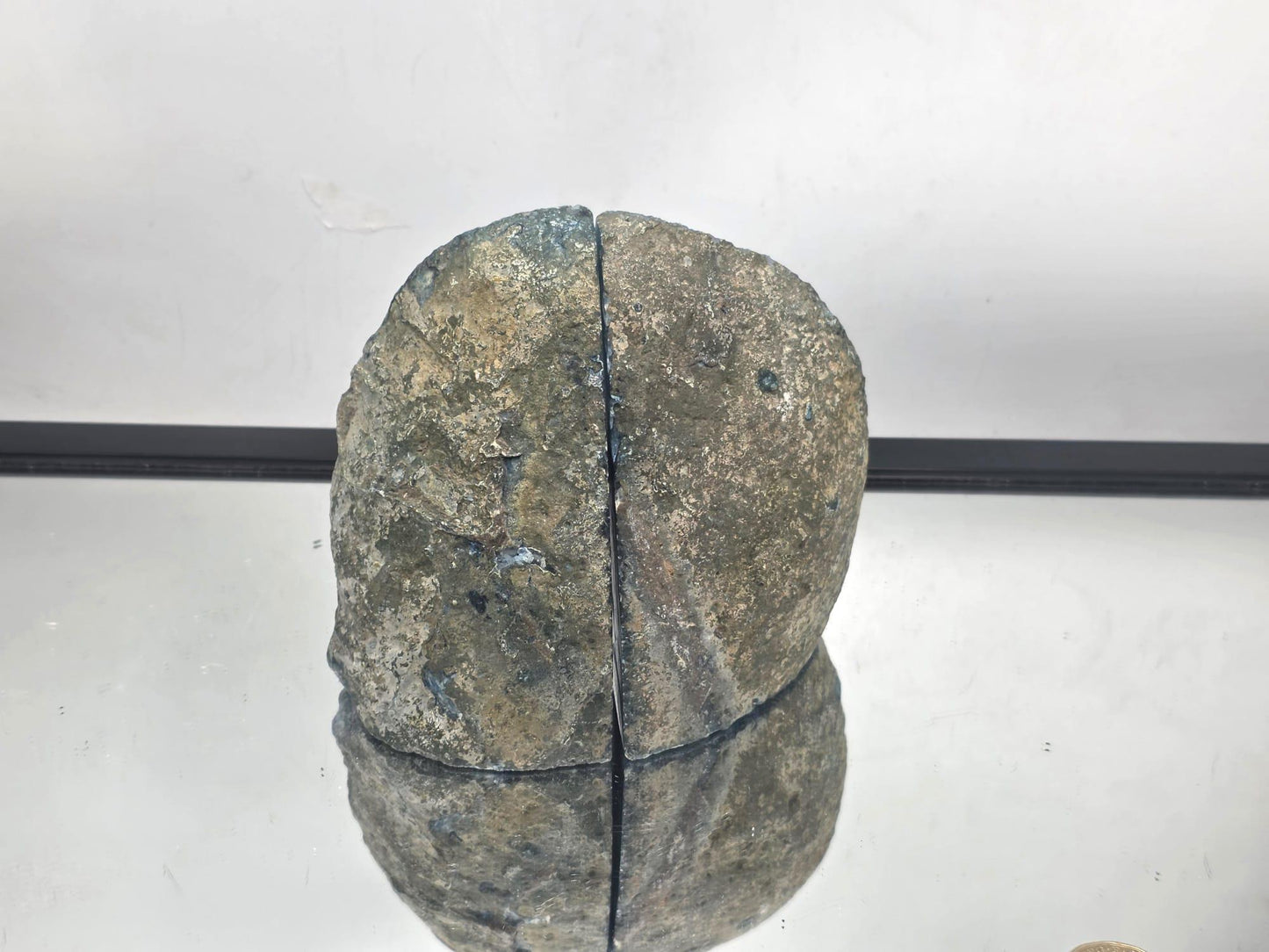 Blue Agate Quartz Crystal Bookends Home Decor Office Gift (#26)