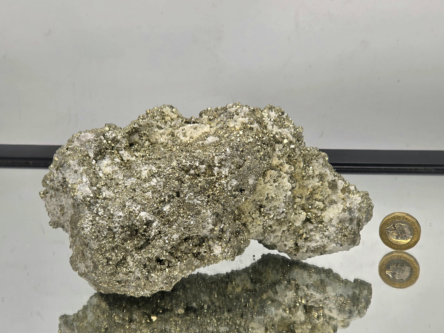 Large Pyrite Crystal Raw Cluster - Peru 1.92KG (#6)