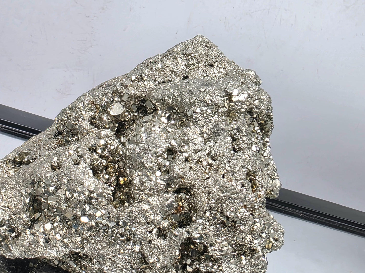 Large Pyrite Crystal Raw Cluster - Peru 1.46KG (#4)