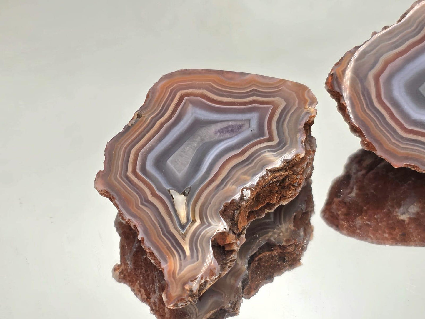 Malawi Agate Crystal Pair #61
