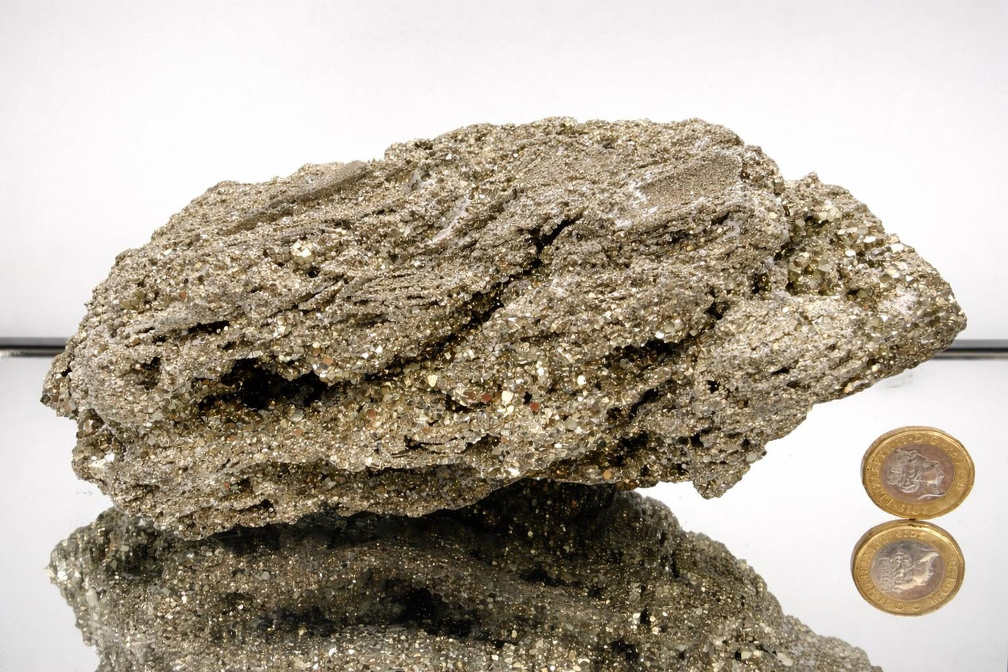 Large Pyrite Crystal Raw Cluster - Peru 3.92KG (#4)