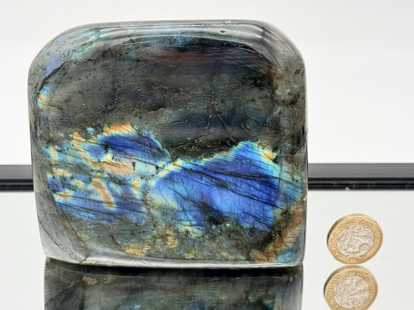 Labradorite Crystal Freeform With Strong Flash 1.12KG - Madagascar - #51