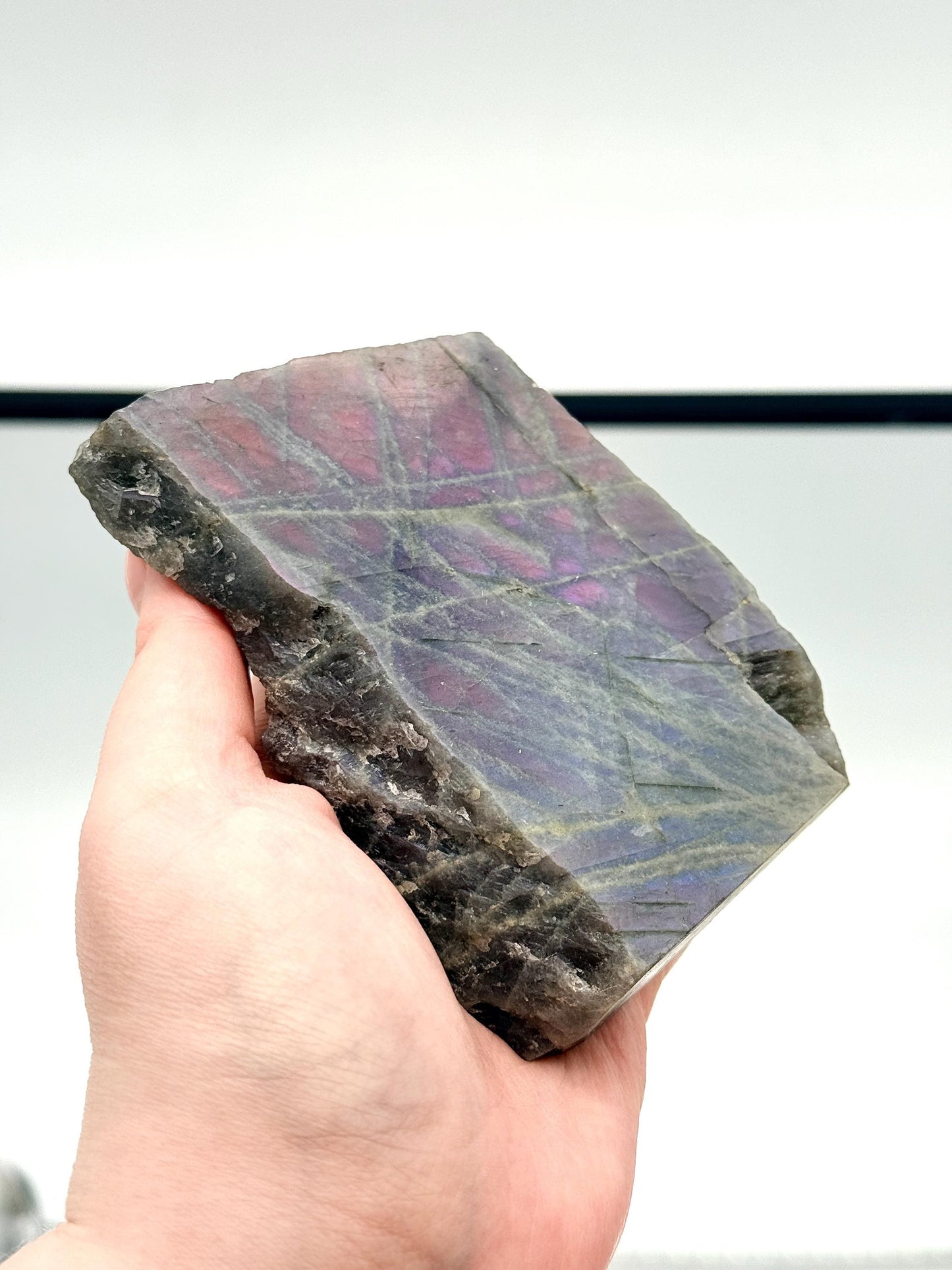 Purple Labradorite Crystal Freestanding (#7)