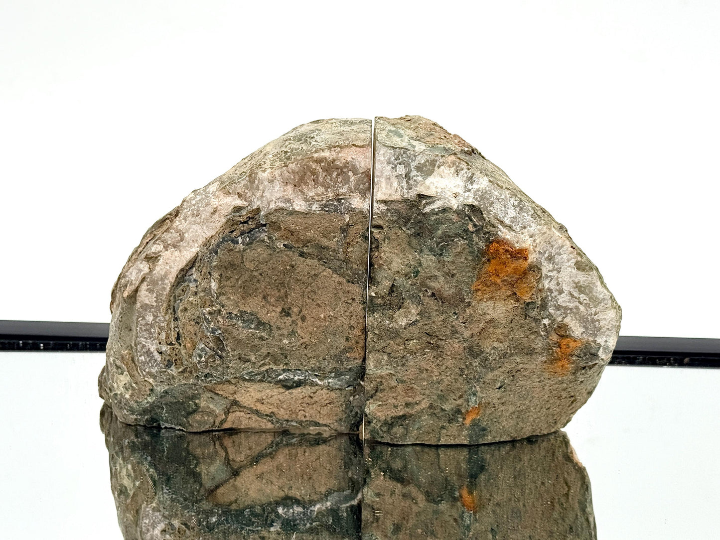 Large Crystal Bookends Home Decor Office Gift Natural Agate Quartz (#42)