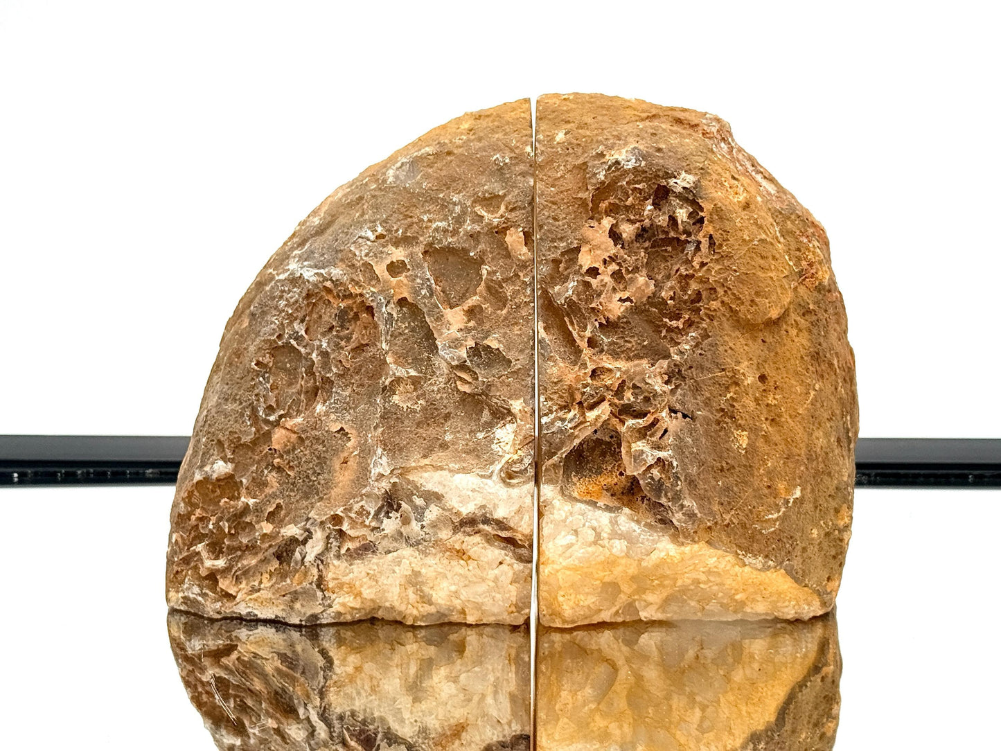 Large Crystal Bookends Home Decor Office Gift Natural Agate Quartz (#38)