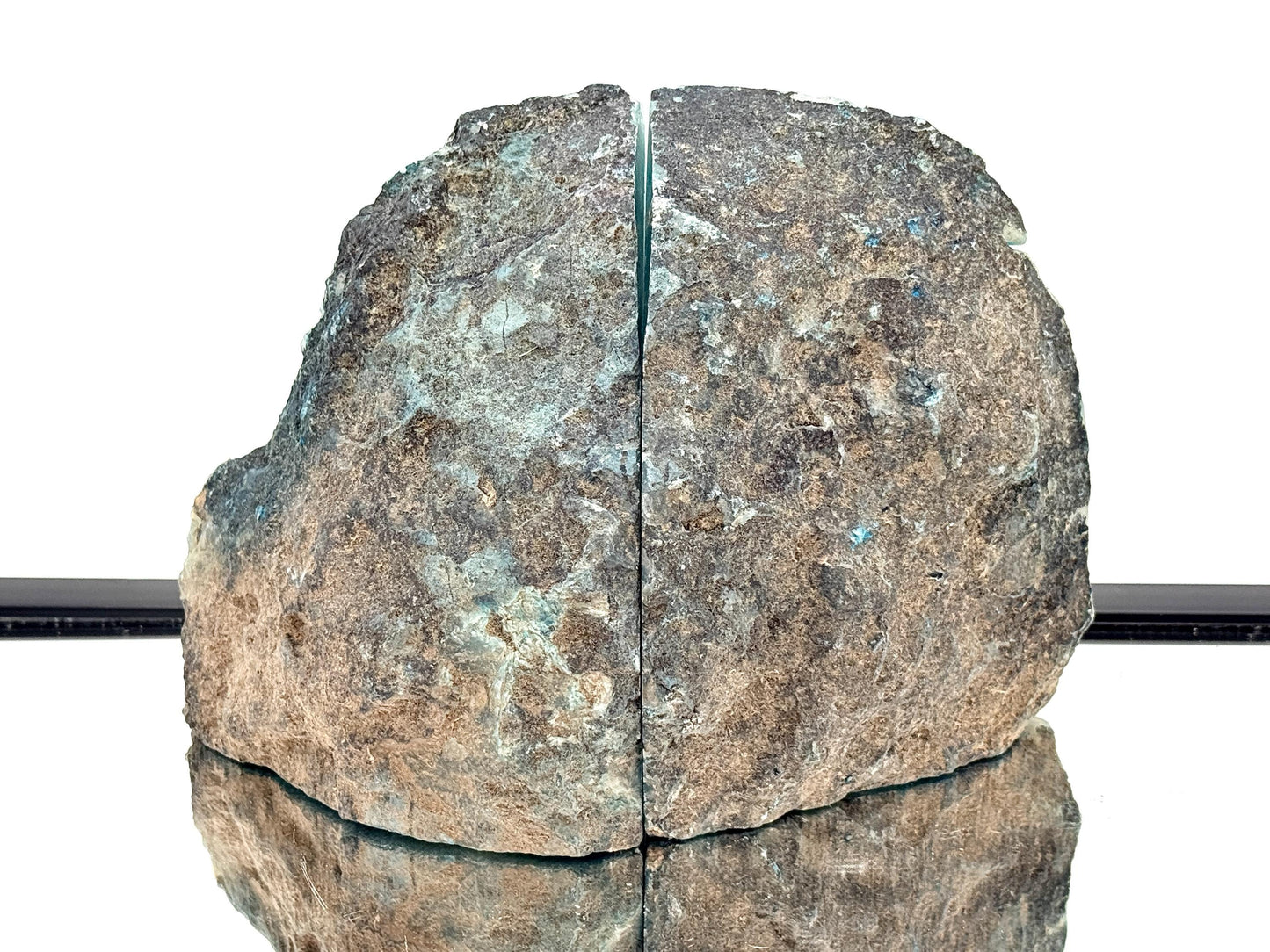 Large Crystal Bookends Home Decor Office Gift Blue Agate Quartz (#34)