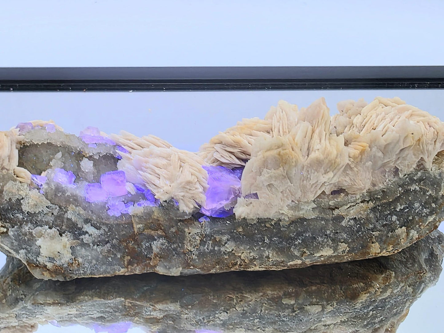 Large Golden Yellow Fluorite with Baryte | High Grade Collector Specimen