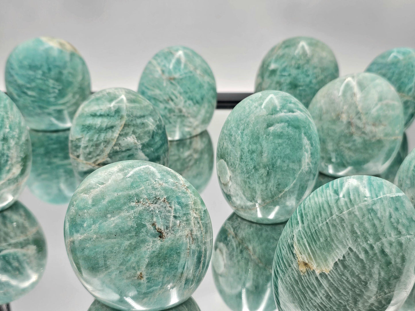 Amazonite Crystal Freeform, Polished Amazonite Stone Madagascar