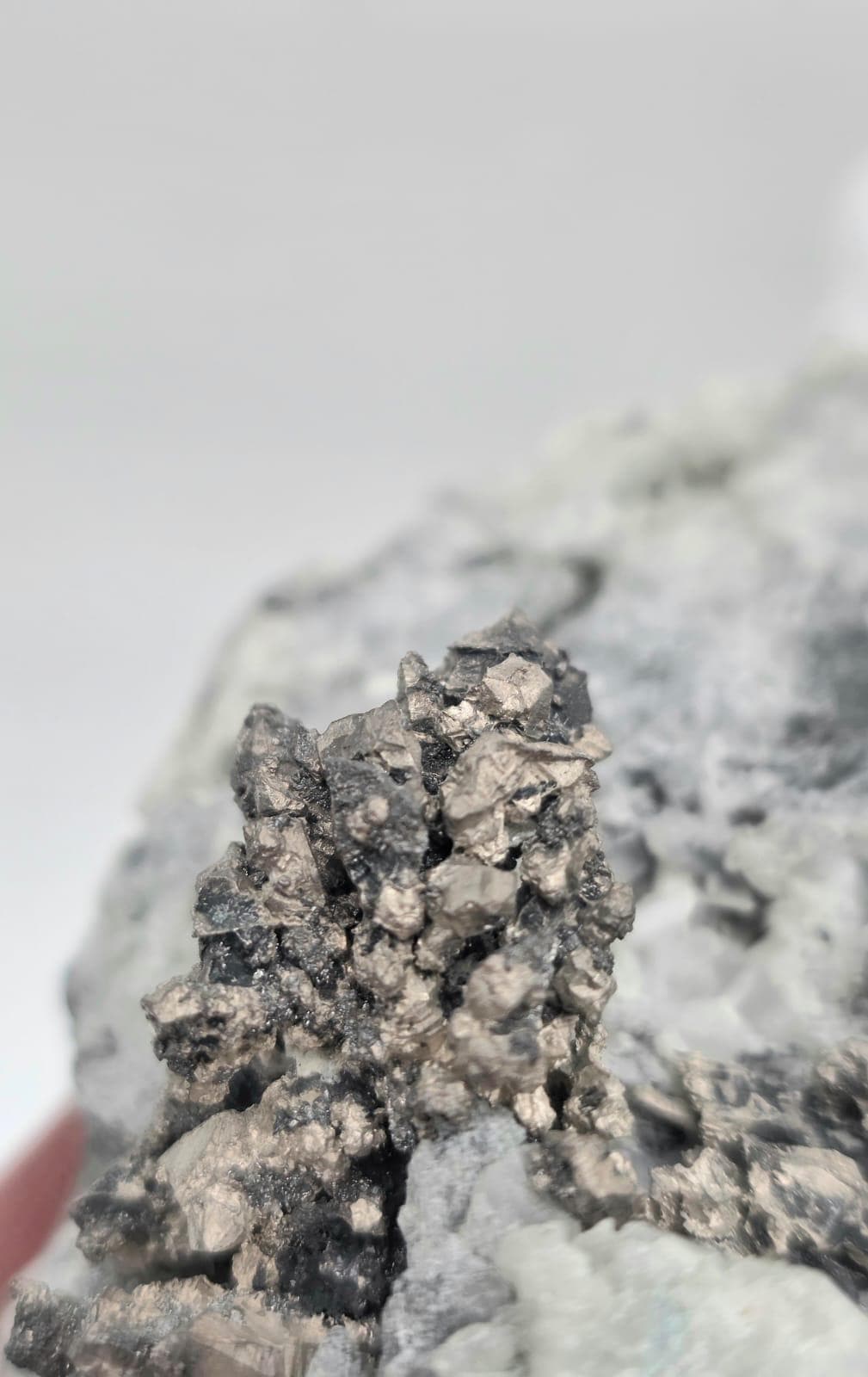 Natural Sculptural Native Silver Crystal On Calcite Matrix | Collectors Grade Mineral Specimen #11