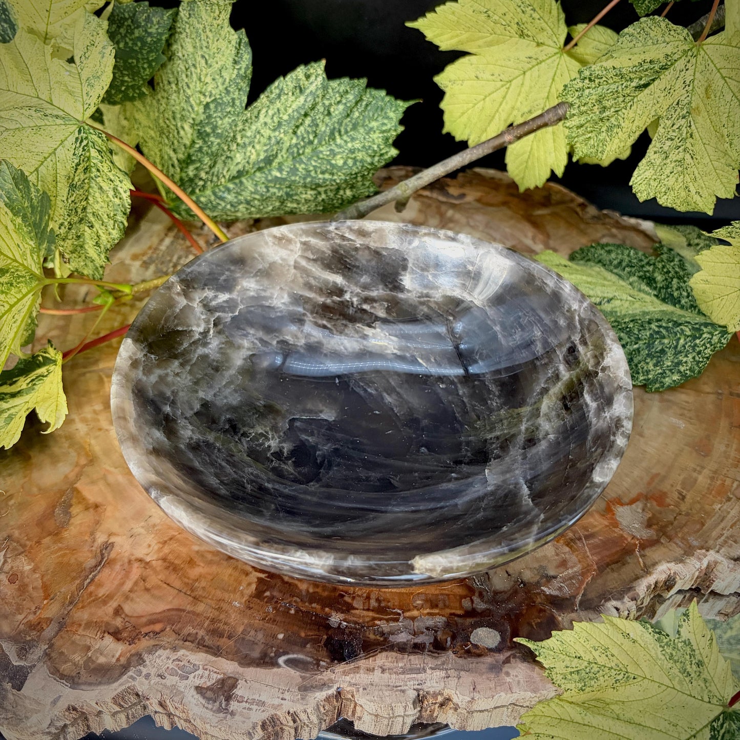 Smoky Quartz Crystal Bowl | Hand Carved & Polished | Crystal Home Décor | 1.1kg #2