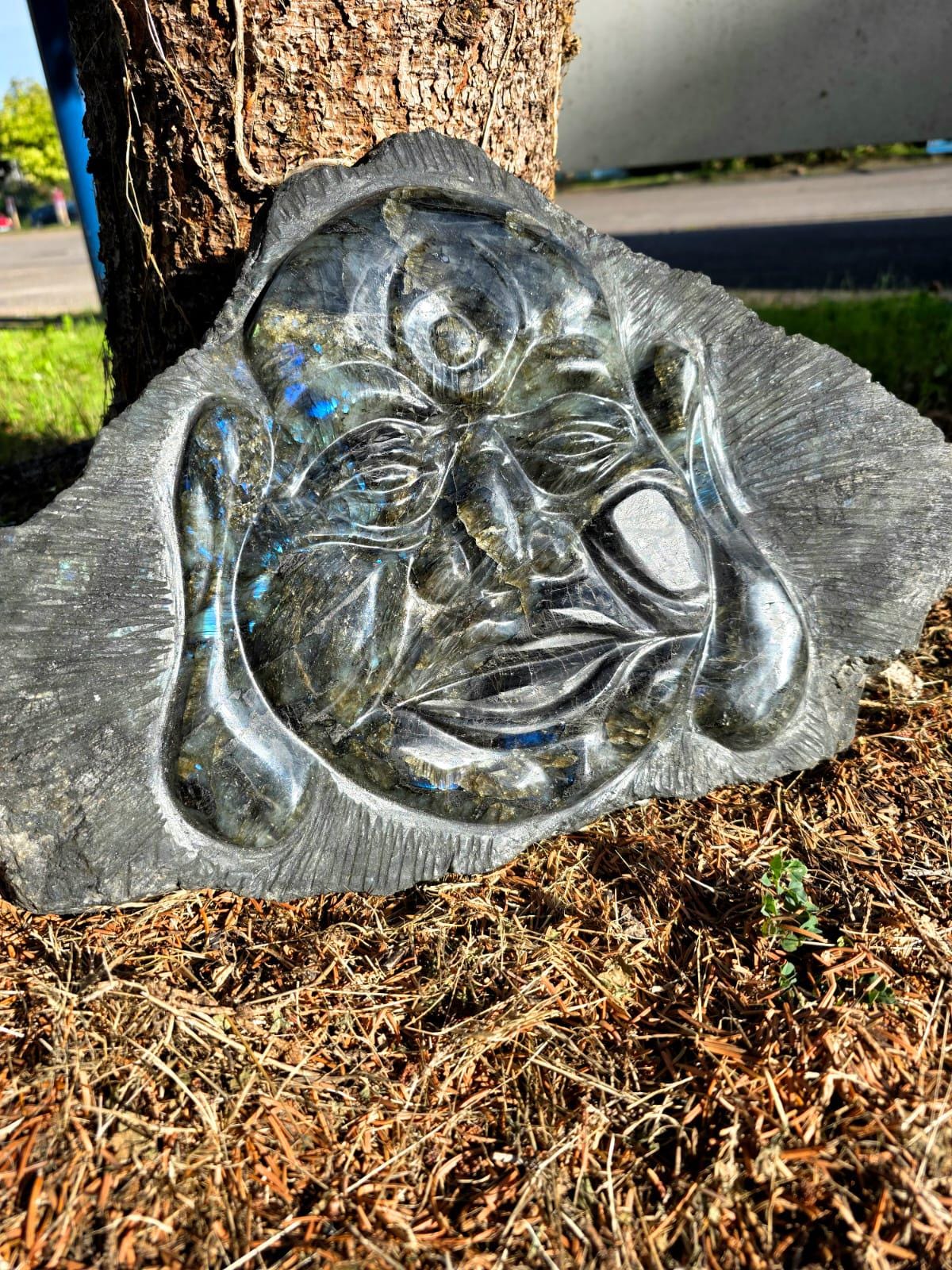 Large Labradorite Buddha Crystal Carving | 9.67kg