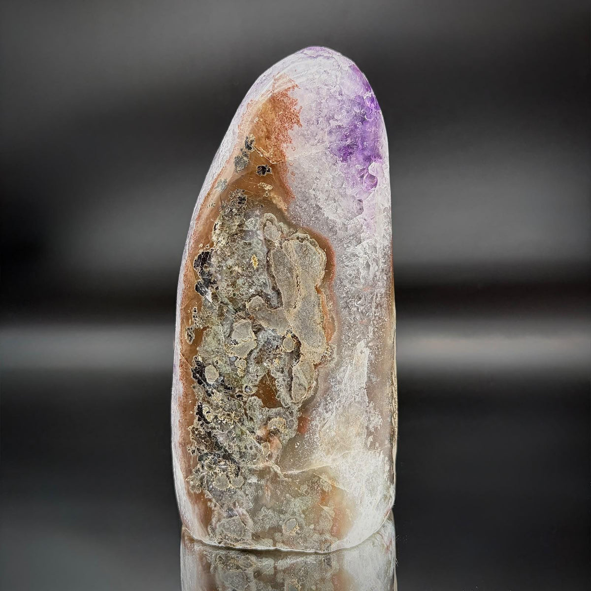 High-grade uruguayan amethyst crystal geode cut base | 1.54kg amu-59