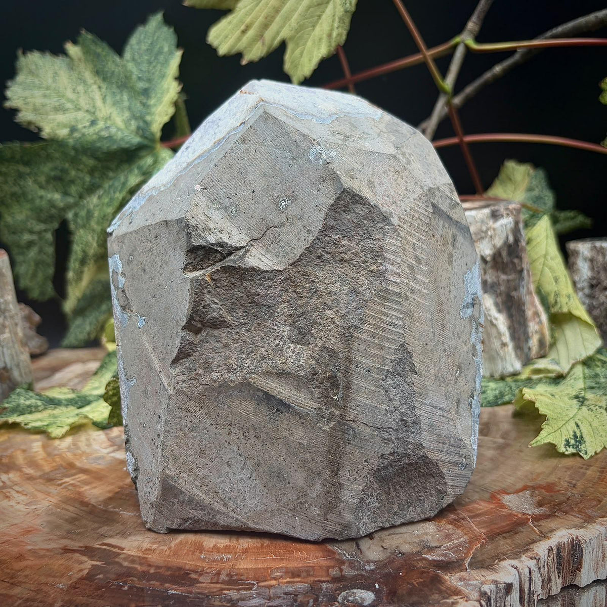 Large Amethyst Crystal Geode Cutbase | Freestanding Crystal Display | ACB1
