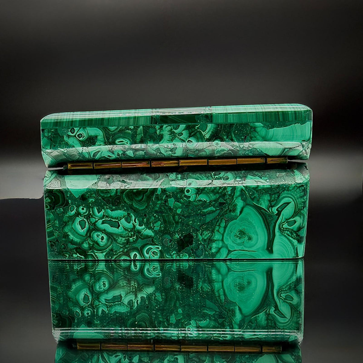 Malachite Crystal Jewellery Storage Box | #2