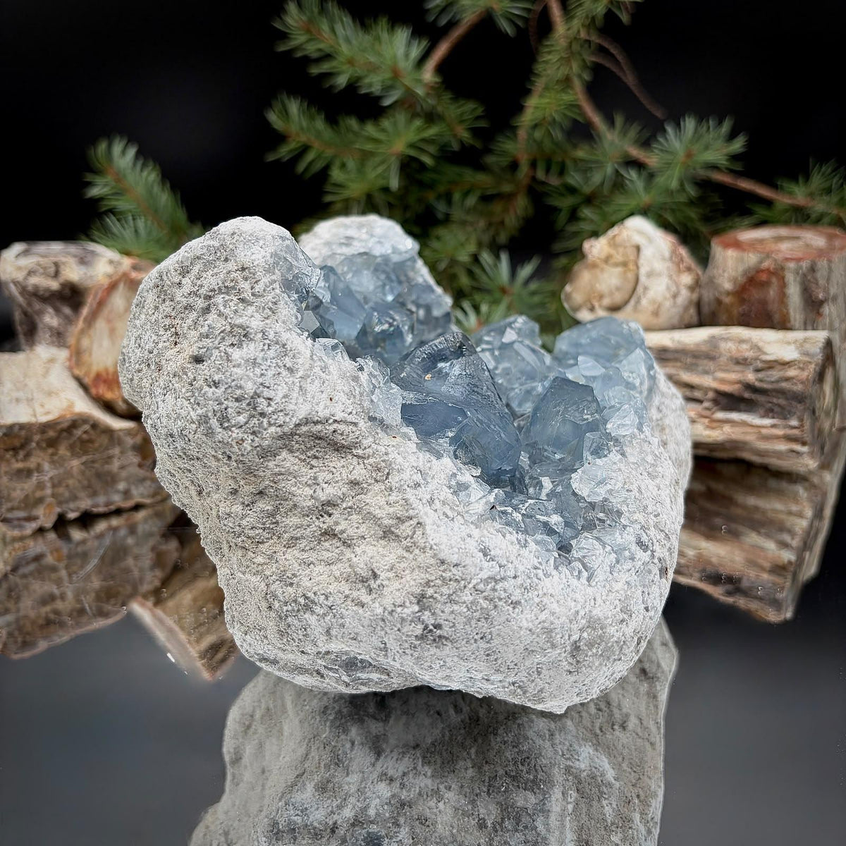 Celestite Geode Crystal Cluster | Large 3.79kg Blue Celestine | #45