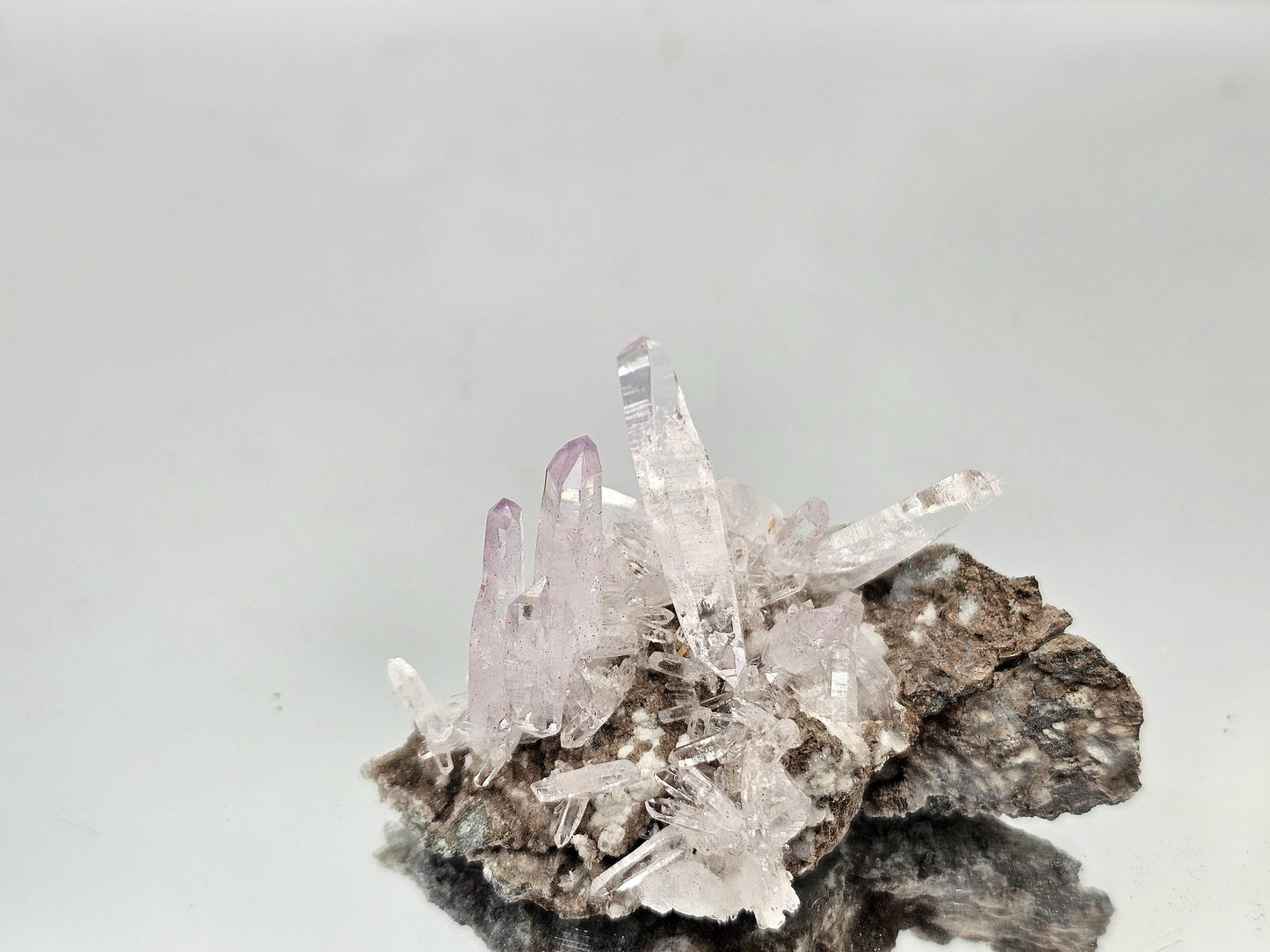 Fine Veracruz amethyst crystal with well-defined points and clarity