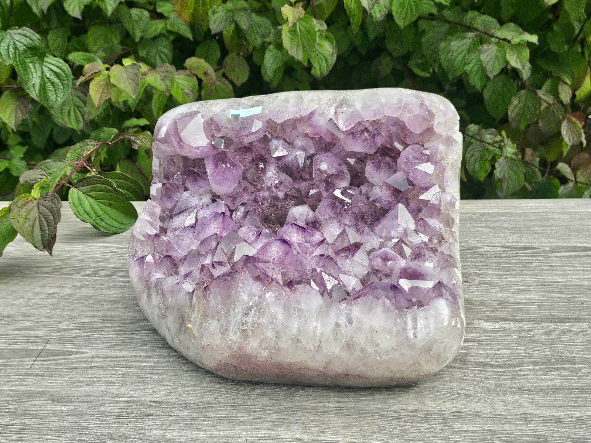 Large Brazilian Crystal Cluster of excellent quality and fully polished sides