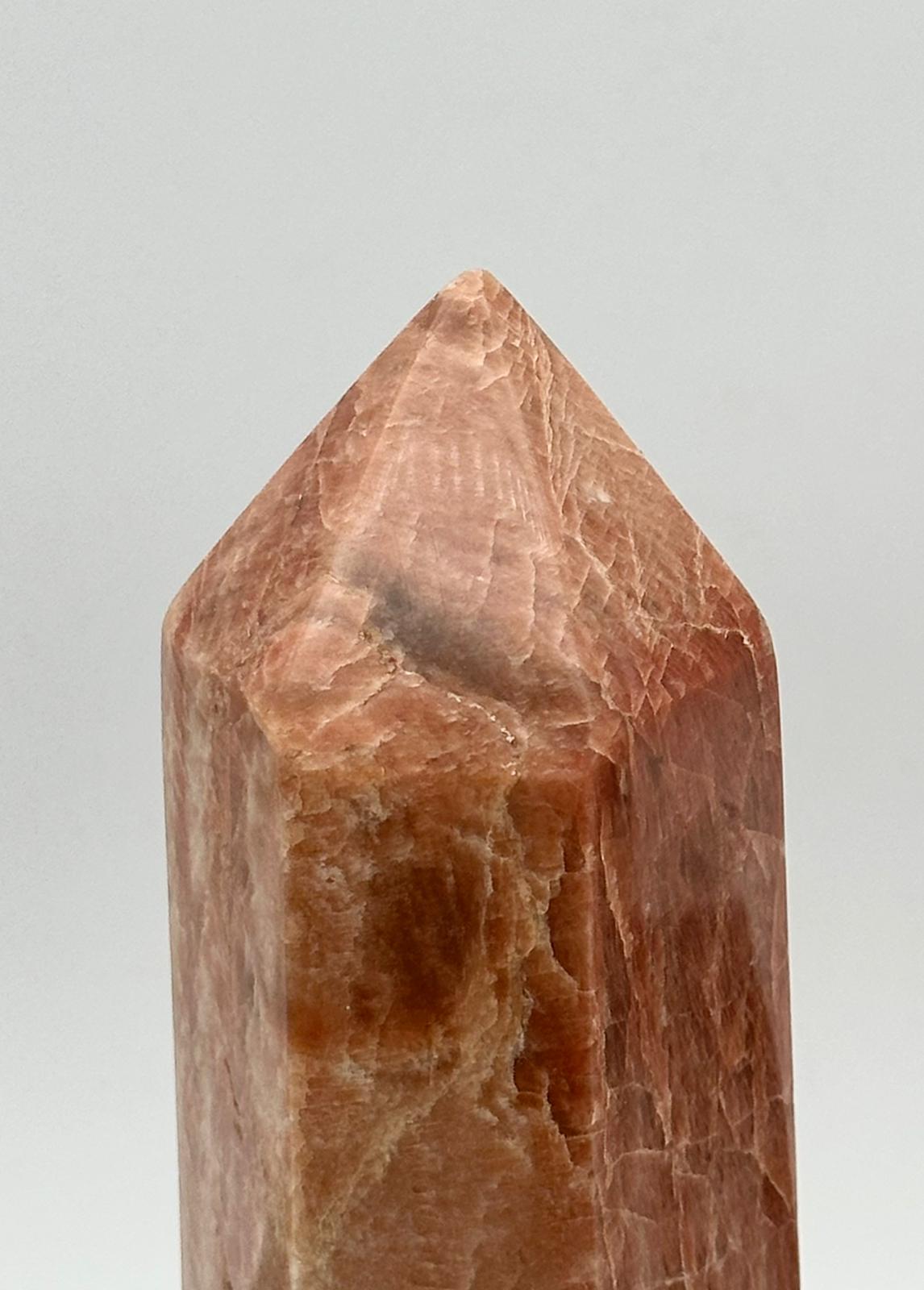 Peach Moonstone Crystal Prism #2
