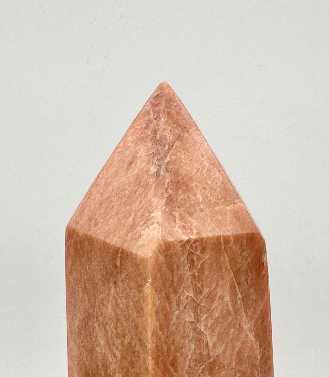 Peach Moonstone Crystal Prism #5