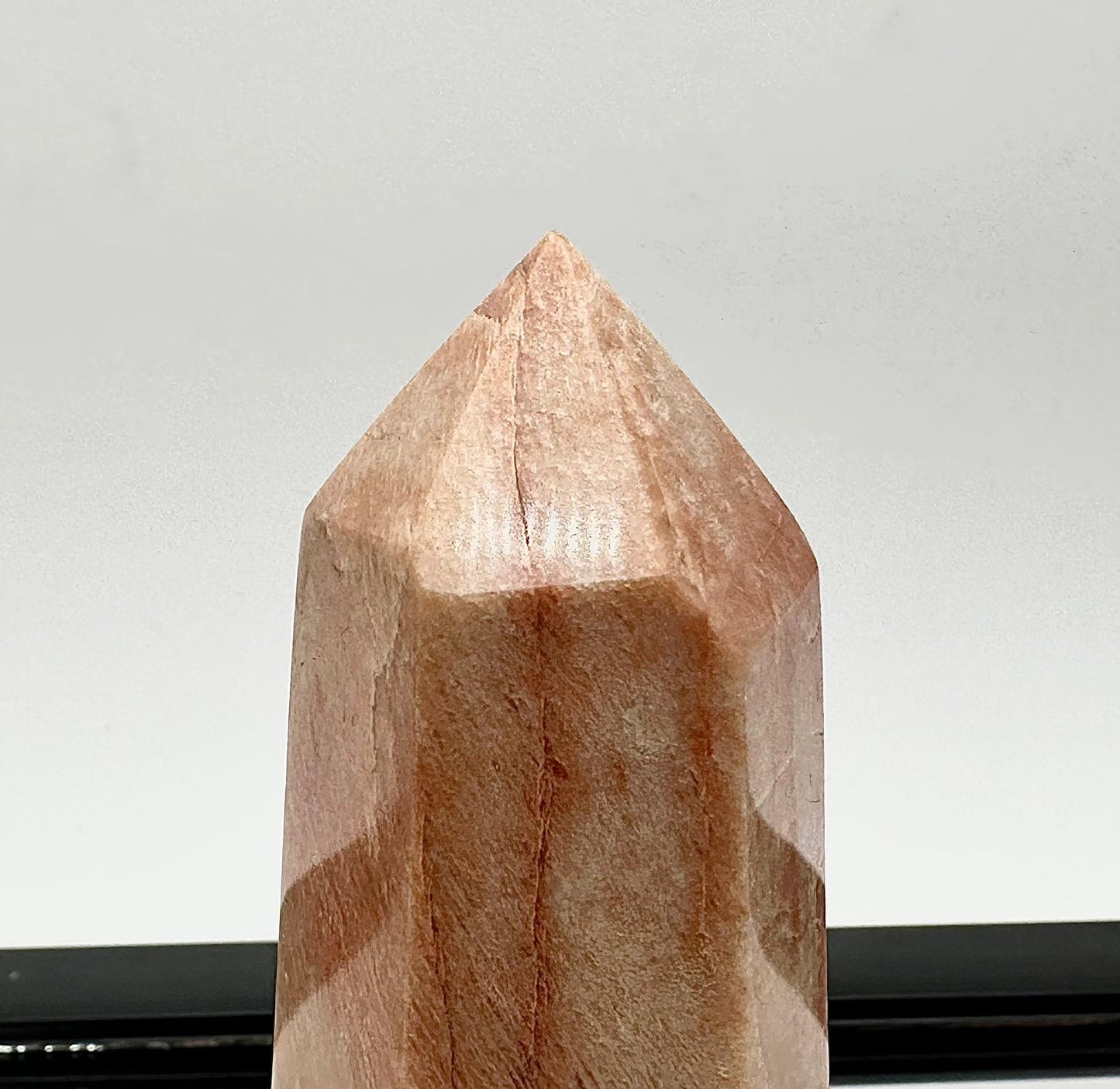 Peach Moonstone Crystal Tower Prism #9