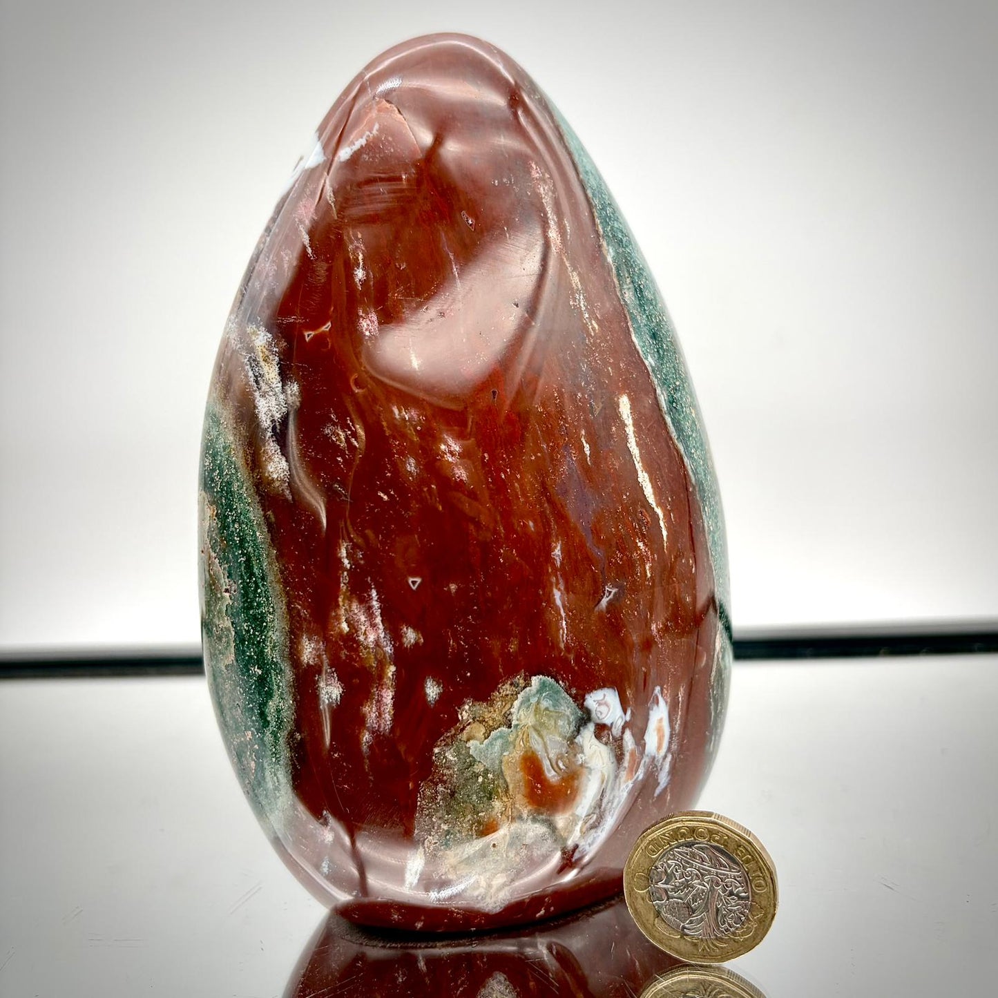 Ocean Jasper Freeform Pair – Matching Crystal Decor #5