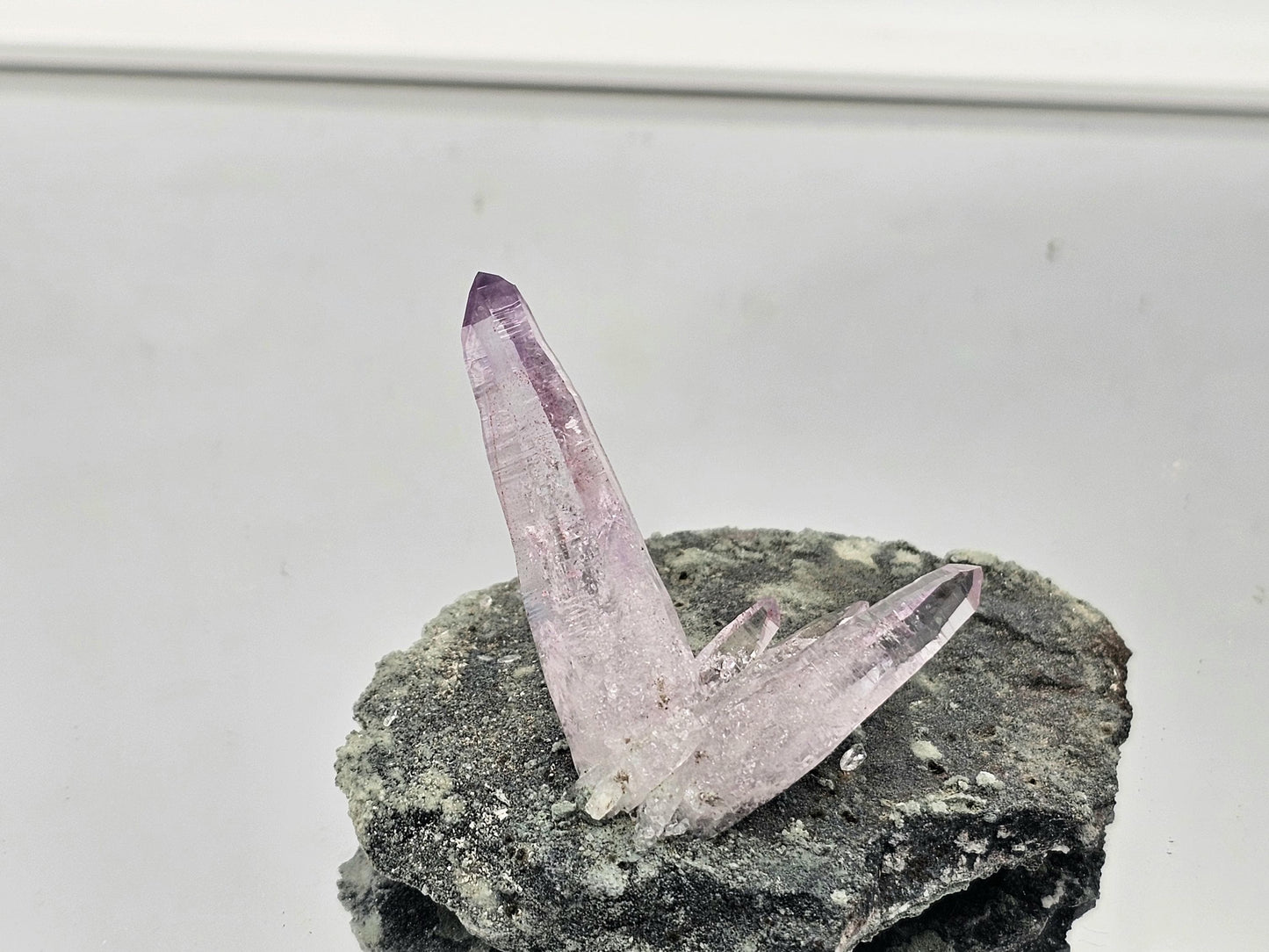 Veracruz amethyst in soft natural light, emphasizing its clarity and elegance