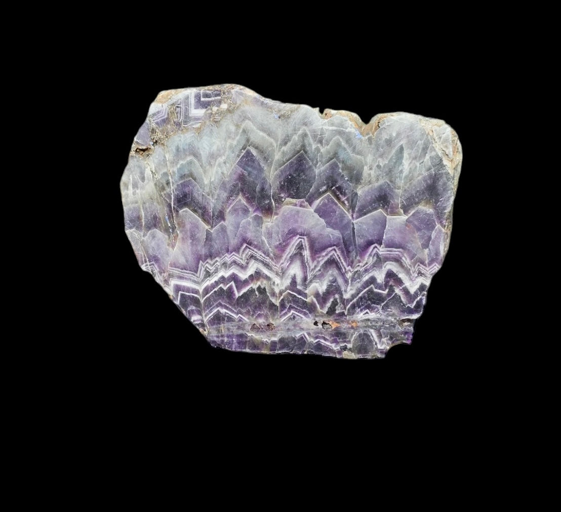 Extra Large Chevron Amethyst Crystal Slice 3.67 KG (#1)