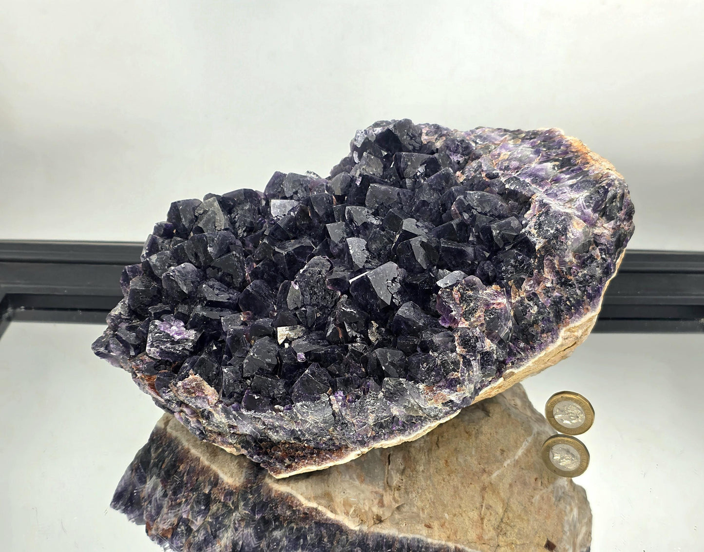 XL amethyst cluster crystal sourced from Zambia’s Mapatizya mines.