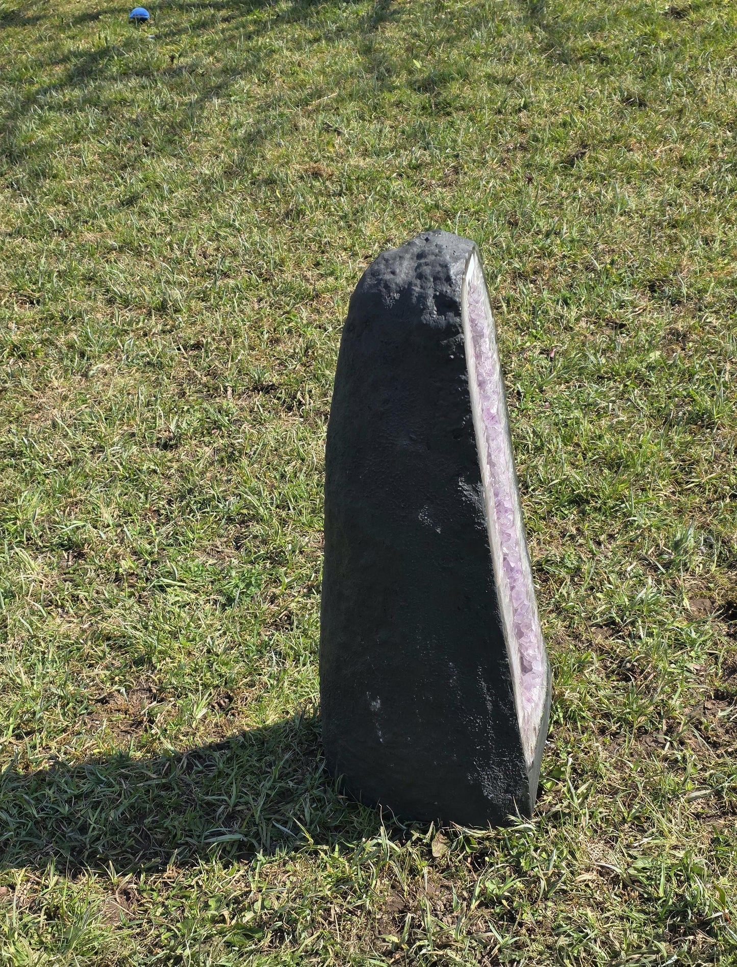 A stunning Amethyst Crystal Church, perfect for enhancing any home interior.