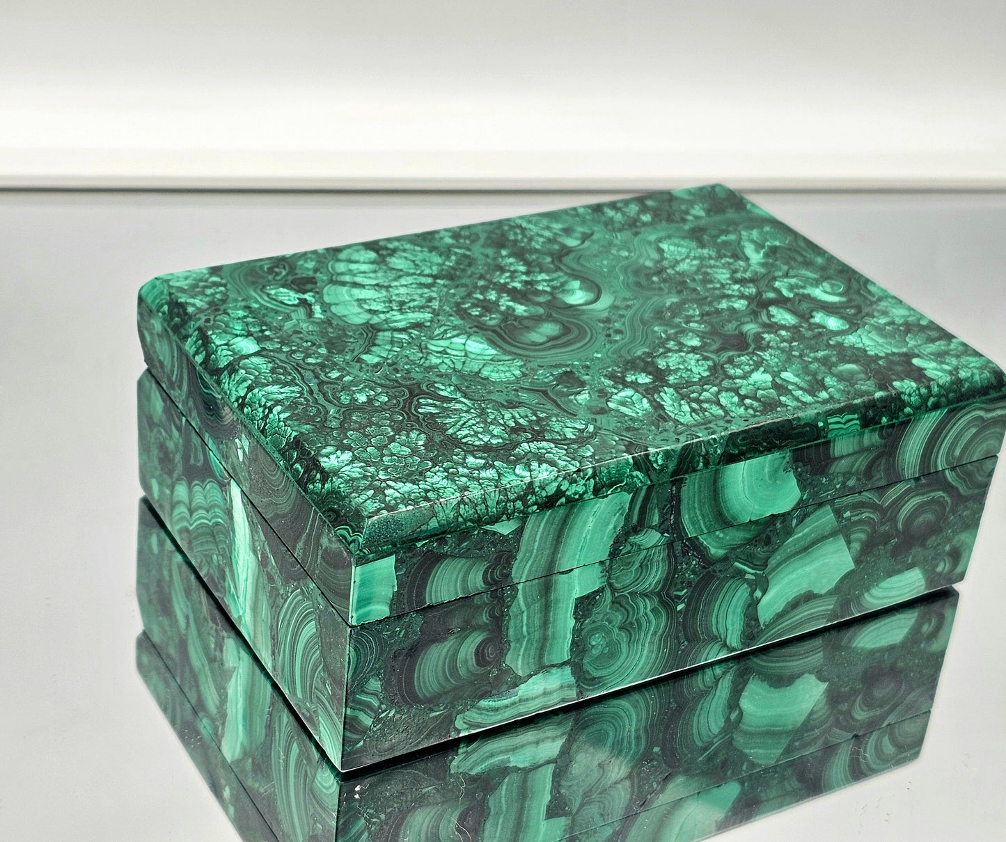 authentic large malachite box