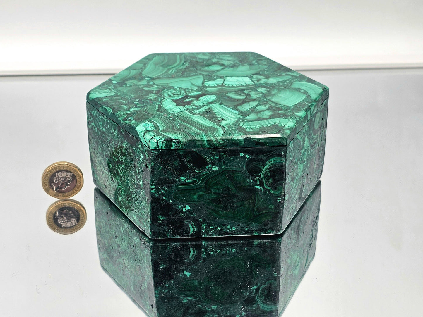 authentic malachite box
