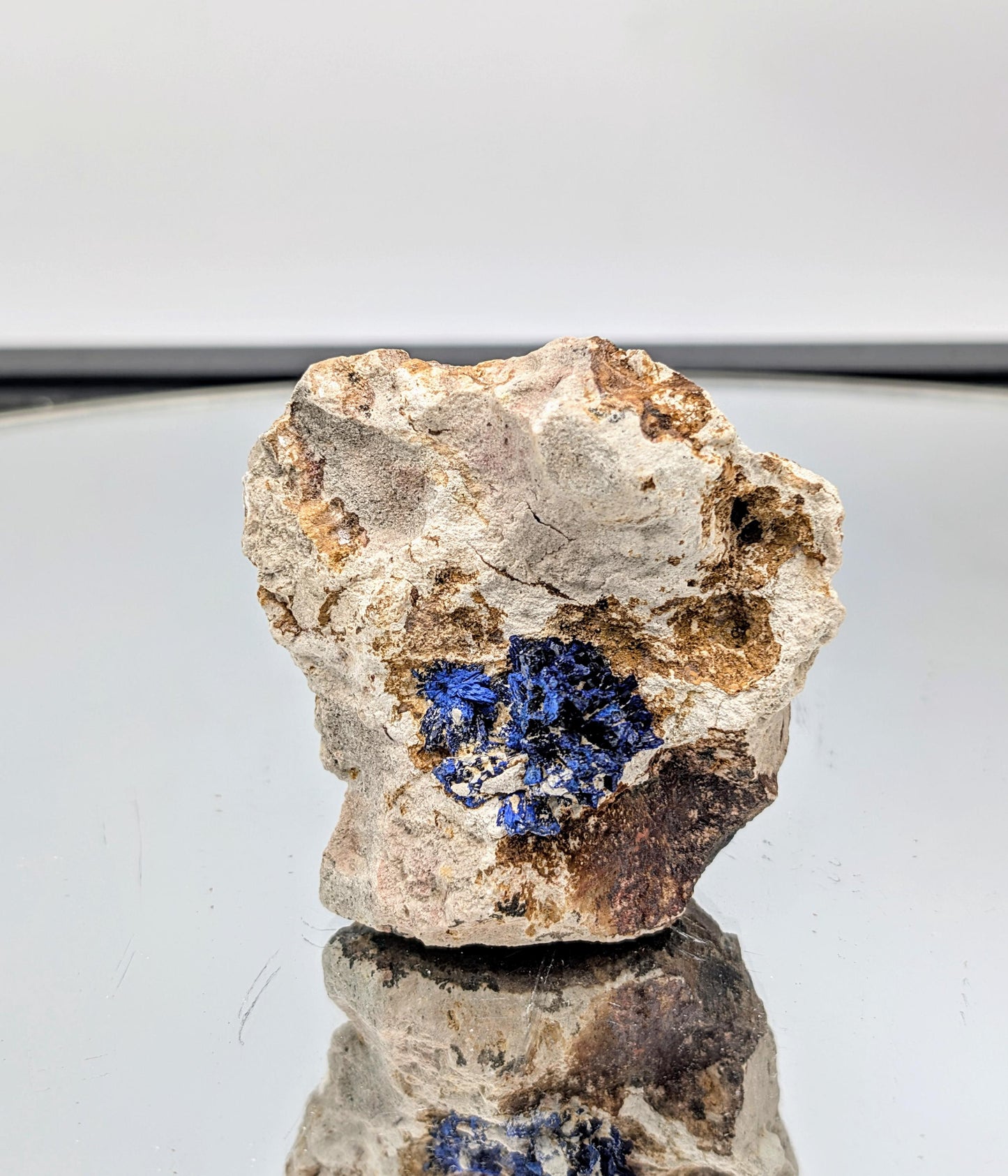 High-quality Azurite geode for crystal collectors