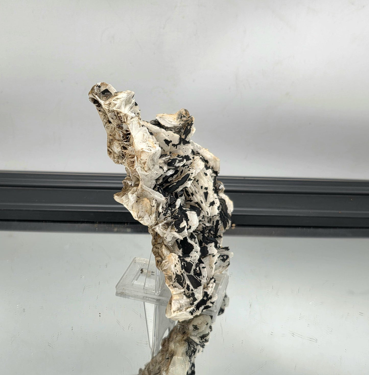 Natural sculptural form of Black Baryte crystal
