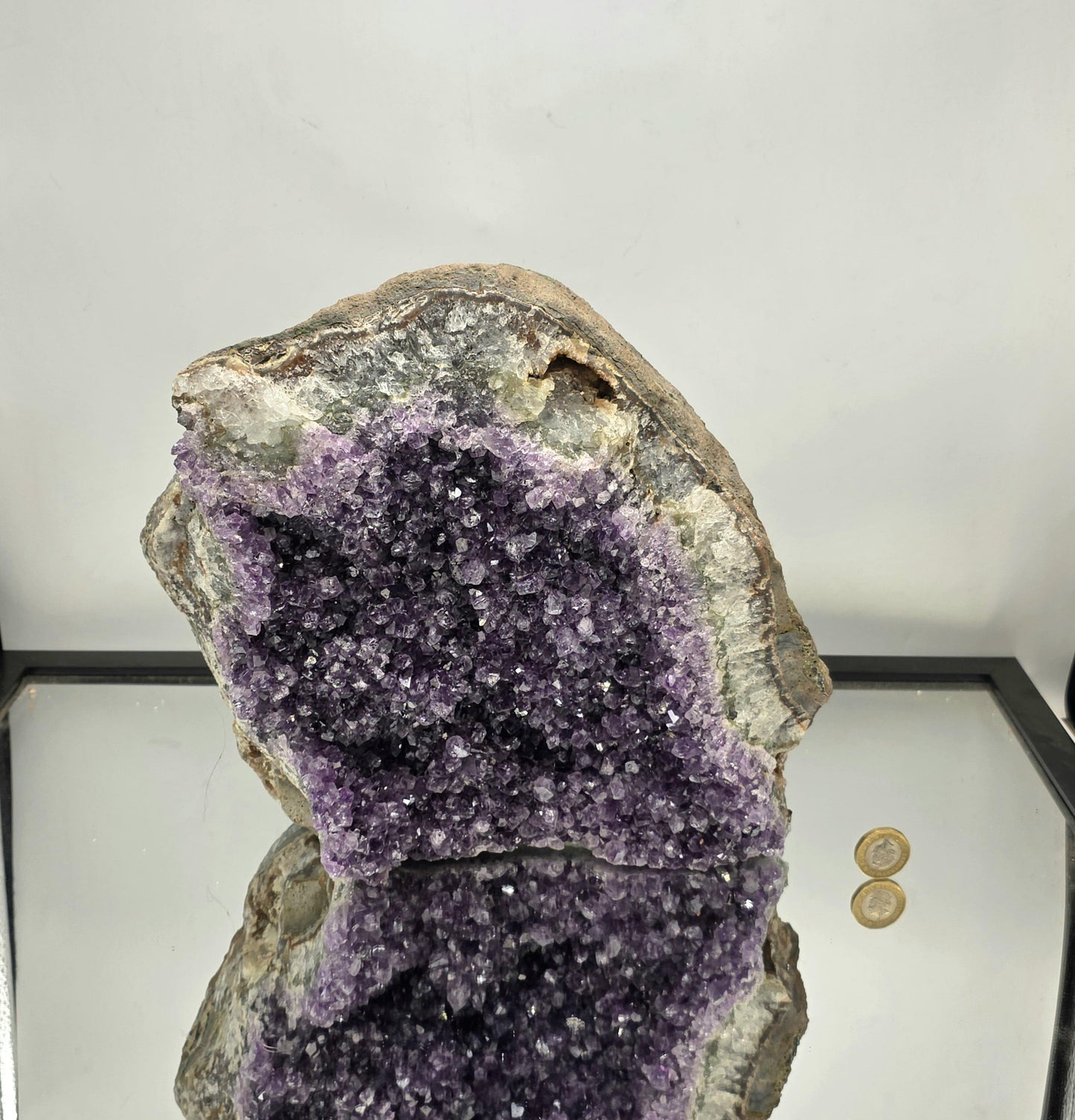A premium-quality Brazilian Amethyst geode for collectors.