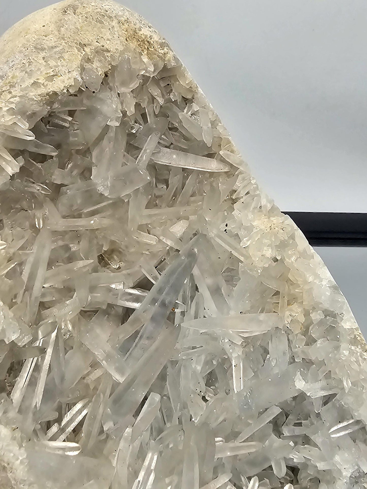 Natural Celestite Geode as a luxurious addition to interior décor.