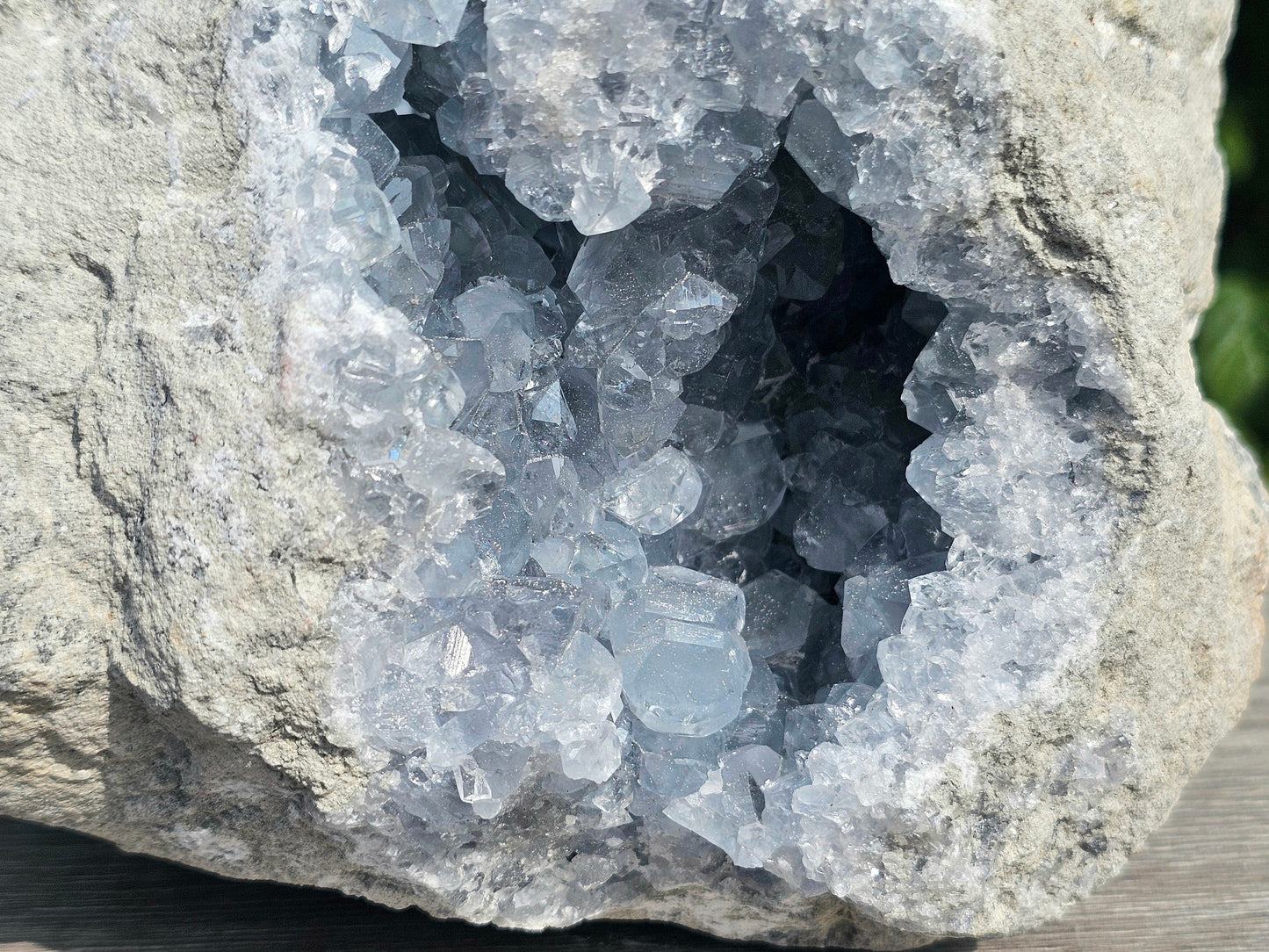 celestite crystal geode XL