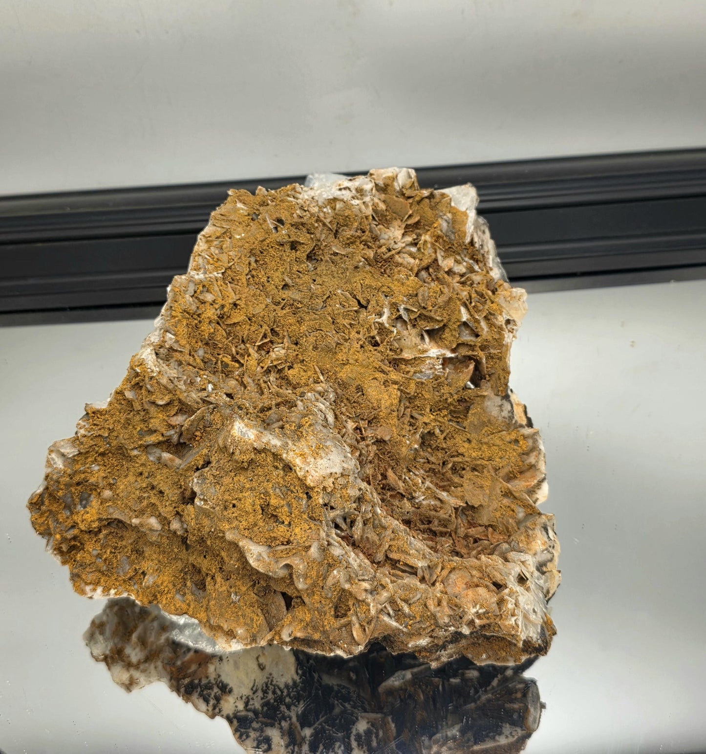 Rare and collectible Black Rose Baryte crystal